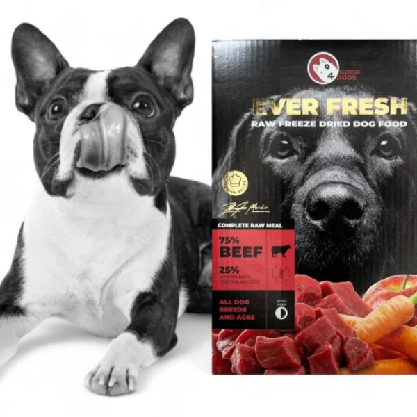 Liofilizirana sirova hrana za pse ili tzv. suhi barf GOOD4DOGS Govedina 500g pakiranje