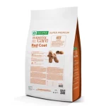 Prikaz pakiranja hrane Nature's Protection Grain Free s janjetinom za male crvene pasmine pasa. Ova super premium hrana je formulirana s pažljivo odabranim sastojcima kako bi zadovoljila sve prehrambene potrebe vašeg ljubimca, pružajući visoku probavljivost i bogat okus.